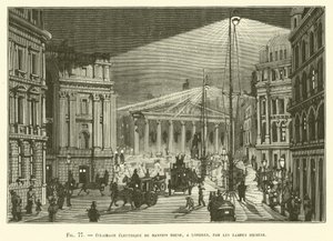 Oświetlenie elektryczne rezydencji w Londynie firmy Siemens Lamps autorstwa French School